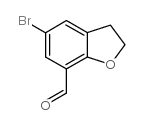 5-溴-2,3-二氢苯并[B]呋喃-7-甲醛结构式