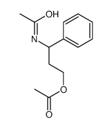 (3-acetamido-3-phenylpropyl) acetate结构式