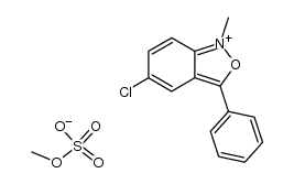 N-methyl-3-phenyl-5-chloroanthranil methosulfate结构式