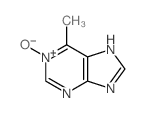 9H-Purine, 6-methyl-,1-oxide结构式
