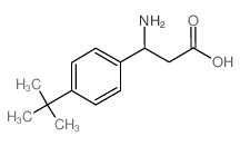 3-氨基-3-(4-叔丁基苯基)丙酸结构式