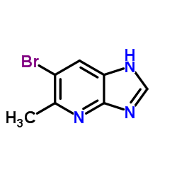6-溴-5-甲基-3H-咪唑并[4,5-b]吡啶结构式