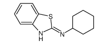 N-环己基-1,3-苯并噻唑-2-胺结构式