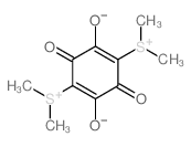 2,5-bis(dimethylsulfonio)-3,6-dioxocyclohexa-1,4-diene-1,4-diolate结构式