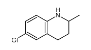 6-chloro-2-methyl-1,2,3,4-tetrahydroquinoline结构式