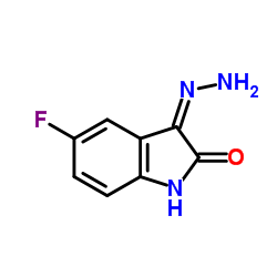 5-氟-3-肼基吲哚啉-2-酮结构式