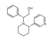 (2R)-2-phenyl-2-[(2'R)-2'-(3''-pyridyl)-1-piperidinyl]-1-ethanol结构式