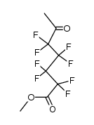 2.2.3.3.4.4.5.5-Octafluor-6-oxo-heptansaeure-methylester结构式