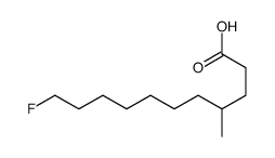 11-fluoro-4-methylundecanoic acid结构式