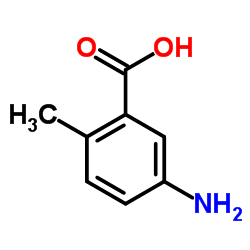 5-氨基-2-甲基苯甲酸结构式