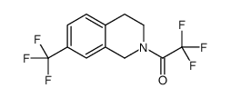 2,2,2-trifluoro-1-[7-(trifluoromethyl)-3,4-dihydro-1H-isoquinolin-2-yl]ethanone结构式