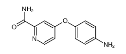 4-(2-氨基甲酰-吡啶-4-基氧基)苯胺结构式
