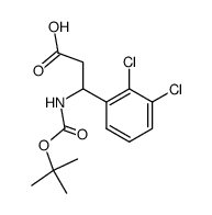 3-N-boc-3-(2,3-二氯苯基)丙酸结构式