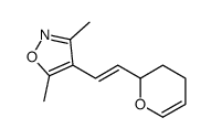 4-[2-(3,4-dihydro-2H-pyran-2-yl)ethenyl]-3,5-dimethyl-1,2-oxazole结构式