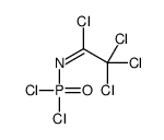 2,2,2-trichloro-N-dichlorophosphorylethanimidoyl chloride结构式