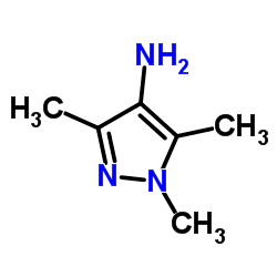 1,3,5-三甲基-吡唑-4-胺结构式