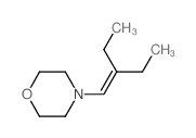 Morpholine,4-(2-ethyl-1-buten-1-yl)-结构式