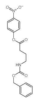 Butanoicacid, 4-[[(phenylmethoxy)carbonyl]amino]-, 4-nitrophenyl ester结构式