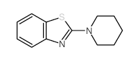 2-(哌啶-1-基)苯并[d]噻唑结构式