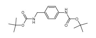 1,1-dimethylethyl [4-[[[(1,1-dimethylethoxy)carbonyl]amino]methyl]phenyl]carbamate结构式