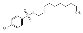 Benzenesulfonothioicacid, 4-methyl-, S-decyl ester结构式