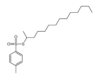 2-(4-methylphenyl)sulfonylsulfanyltetradecane结构式