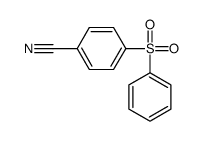 4-(苯基磺酰基)苯甲腈结构式