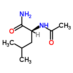乙酰基-L-亮氨酸酰胺结构式