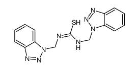 1,3-Bis-benzotriazol-1-ylmethyl-thiourea结构式