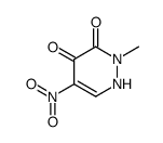 2-methyl-5-nitro-1H-pyridazine-3,4-dione结构式