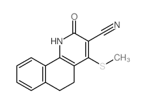 Benzo[h]quinoline-3-carbonitrile,1,2,5,6-tetrahydro-4-(methylthio)-2-oxo-结构式