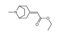 ethyl 2-(8-methyl-8-azabicyclo[3.2.1]octan-3-ylidene)acetate结构式
