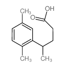 Benzenebutanoic acid, .&gamma;.,2,5-trimethyl- (en)结构式