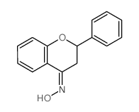 4H-1-Benzopyran-4-one,2,3-dihydro-2-phenyl-, oxime结构式