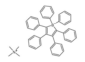 tetramethylammonium 1,1,2,3,4,5-hexaphenylborolate结构式