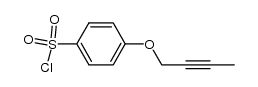 4-But-2-ynyloxy-benzenesulfonyl chloride结构式