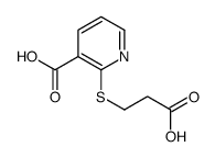 2-[(2-CARBOXYETHYL)SULFANYL]NICOTINIC ACID结构式