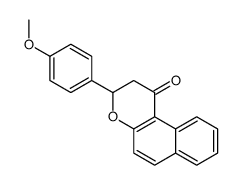 3-(4-methoxyphenyl)-2,3-dihydrobenzo[f]chromen-1-one结构式