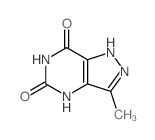 1H-Pyrazolo[4,3-d]pyrimidine-5,7(4H,6H)-dione,3-methyl-结构式