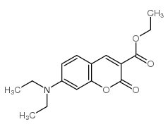 7-(二乙胺基)香豆素-3-甲酸乙酯结构式