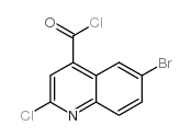 6-溴-2-氯喹啉-4-羰酰氯结构式