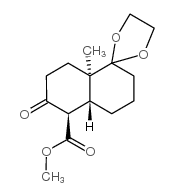 螺[1,3-二氧戊环-2,1'(2'H)-萘]-5'-羧酸,3',4',6',7',8',8'a-六氢-8' a-甲基-6'-氧代甲酯(9CI)(4'aR,5'R,8'aR)结构式