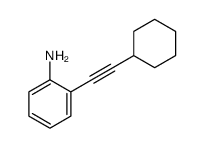 2-(2-cyclohexylethynyl)aniline结构式