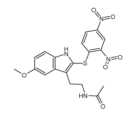 2-(2,4-dinitrophenylsulfenyl)melatonin结构式