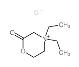 4,4-diethyl-1-oxa-4-azoniacyclohexan-2-one结构式