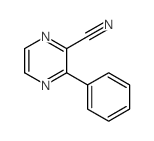 3-Phenyl-pyrazine-2-carbonitrile结构式