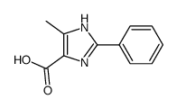 5-甲基-2-苯基-1H-咪唑-4-羧酸结构式