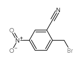 2-溴甲基-5-硝基苯甲腈结构式