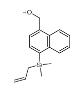 1-allyldimethylsilyl-4-naphthalenemethanol结构式