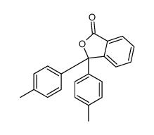 3,3-bis(4-methylphenyl)-2-benzofuran-1-one结构式